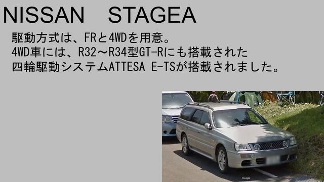 【日産・ステージア】[NISSAN STAGEA]町中自動車博物館　ストリートビューに写った名車を紹介!! смотреть онлайн