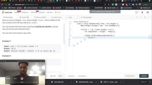 LeetCode #1 Two Sum - Java смотреть онлайн
