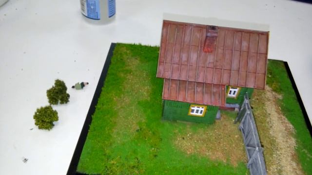 Сборка элементов на макете- макет-миниатюра 