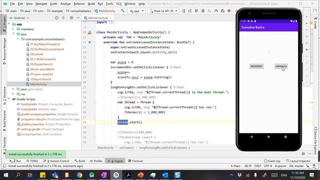 ViewModel example & Coroutines Intro смотреть онлайн