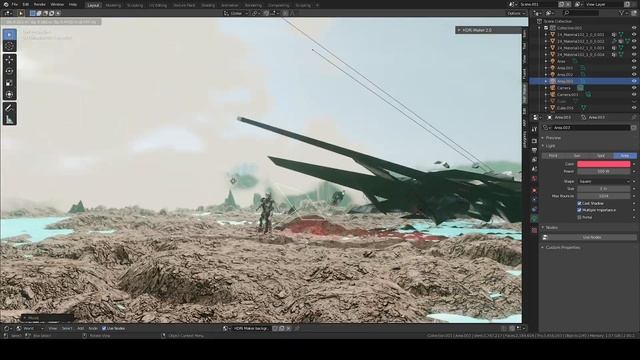 Sci-fi Concept Art Process From Start to Finish | Blender 2.9 | Photoshop | Alexander Pronin смотреть онлайн