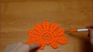 Прихватка Кленовый лист крючком. Crochet. Potholder "Maple Leaf"