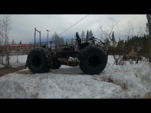 Самодельный болотоход  ТУРИСТ4Х4. Выезд номер один