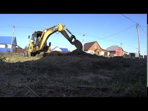 Поэтапное наведение порядка на стройке при помощи Экскаватора-погрузчика CAT JCB TEREX VOLVO KOMATSU