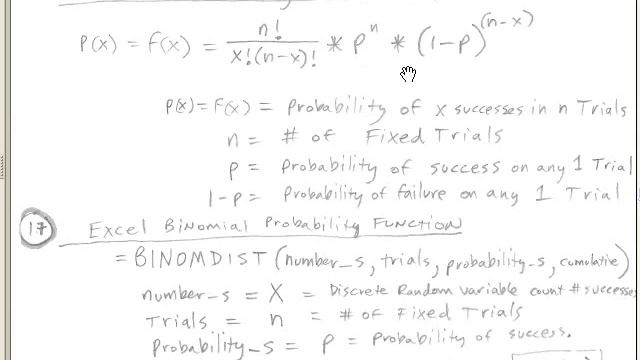 Excel 2010 Statistics 44: Discrete Probability Distributions (Basics)