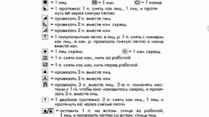 Как читать схемы вязания спицами