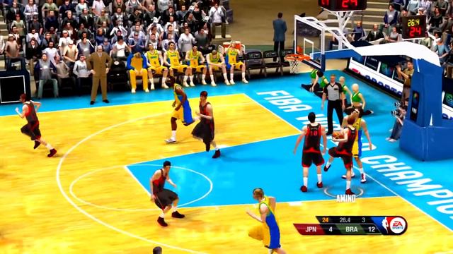 NBA Live 10 Gameplay Brazil vs Japan смотреть онлайн