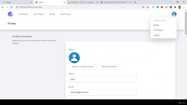 38 Update User Profile and Change Password смотреть онлайн