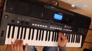 Yamaha PSR E 433. Patterns demo