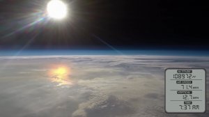 Воздушный Шар в Стратосфере над Техасом (34400 м)