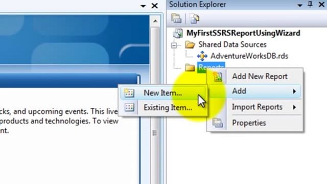 SSRS 2008 - Create a report Using Wizard смотреть онлайн