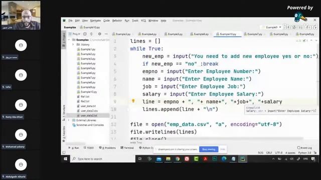 المحاضرة 2 الجزء الأول من دورة بايثون 105 عن التعامل مع الملفات смотреть онлайн