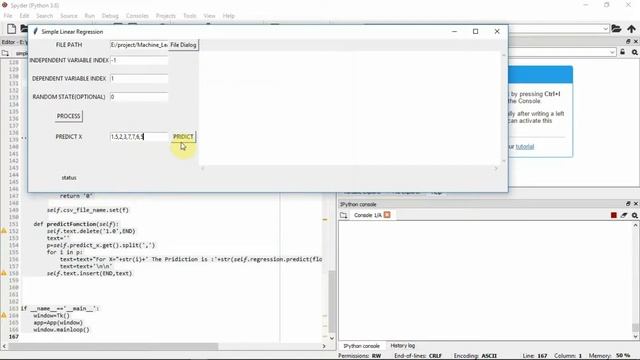 Linear Regression GUI using python(DEMO) смотреть онлайн