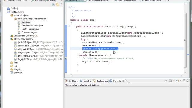 Apache Camel- Basic example смотреть онлайн