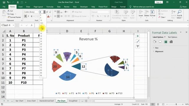 48 - #PieChart and #Doughnut Chart смотреть онлайн