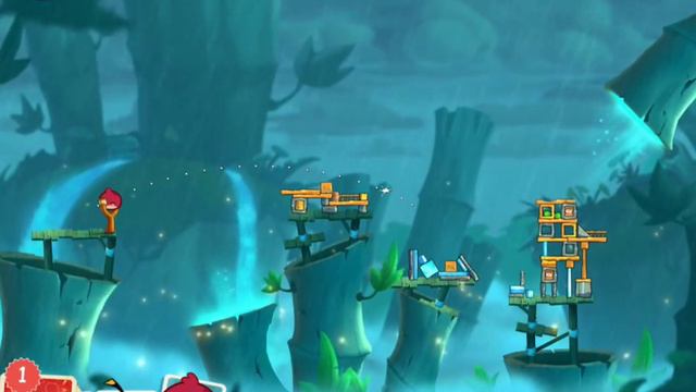Angry Birds 2 - How to get 3 STARS?? - Level 47 Eggchanted Woods смотреть онлайн