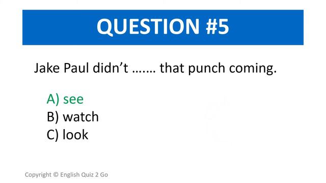 LOOK vs SEE vs WATCH: Don’t get TRICKED! | English Grammar TEST смотреть онлайн