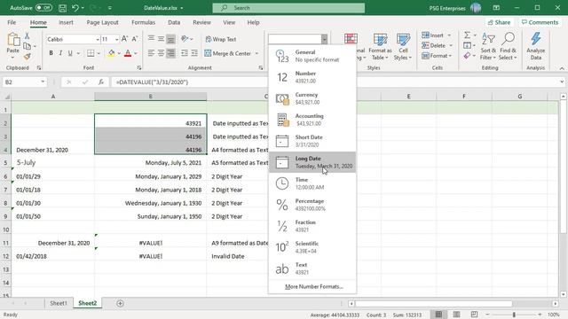 How to Convert Text to Date using DATEVALUE function in Excel - Office 365 смотреть онлайн