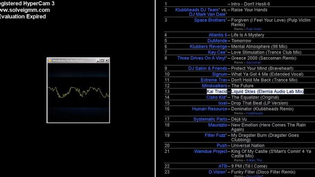 carré 8 ; 1998 ;kai tracid ;liquid skies ; eternia audio lab mix. смотреть онлайн