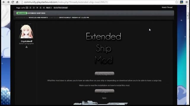 Starbound Mod - Extended Ship смотреть онлайн