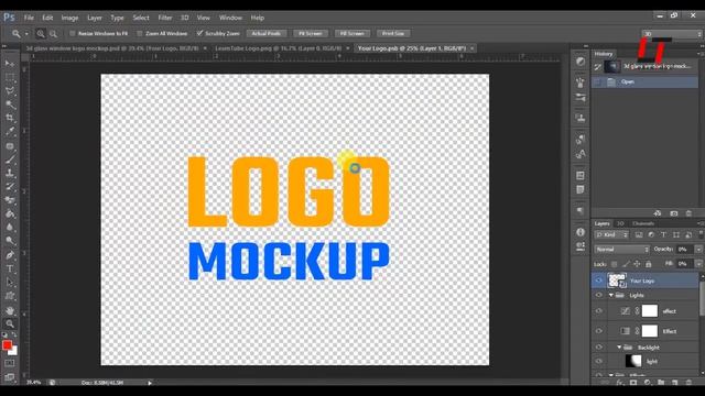 Photoshop | How to Make Realistic 3D Glass Window Logo Mockup in 1 Minutes смотреть онлайн