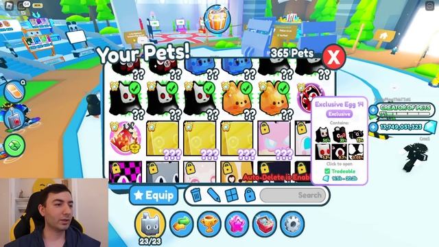 50 Tane Exclusive Egg Açtım - 650 Milyar Elmas GG / Roblox Pet Simulator X смотреть онлайн