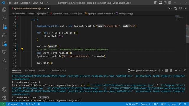 JAVA: RandomAccessFile ☕ DAM - DAW смотреть онлайн