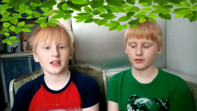 И.А. Крылов "Ворона и лисица", читают братья Мазунины Артём и Даниил смотреть онлайн