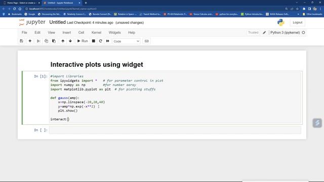 Interactive plot using Python Matplotlib Widgets| For absolute Beginner#jupyternotebook #matplotlib смотреть онлайн