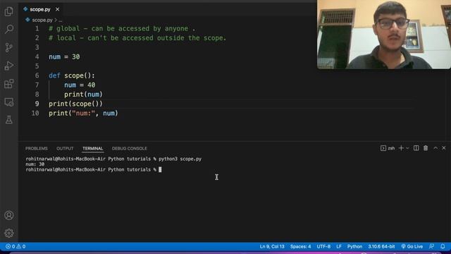 Global and Local scopes Python | Global keyword usage | Advance Python смотреть онлайн