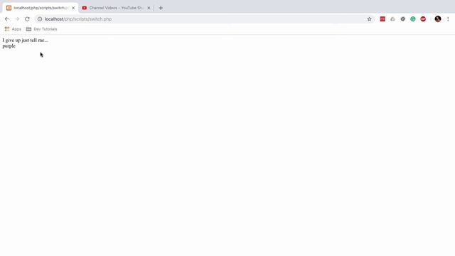 PHP 101 - Switch Statement смотреть онлайн