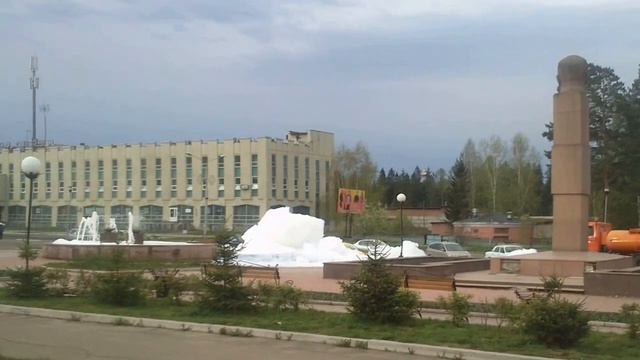 Пенный фонтан в Железногорске Кр.края смотреть онлайн