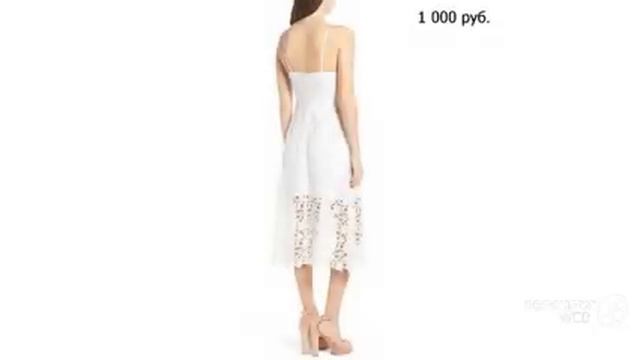 Одежда с AliExpress. Красивое летнее платье с кружевной отделкой без рукавов 2018. смотреть онлайн
