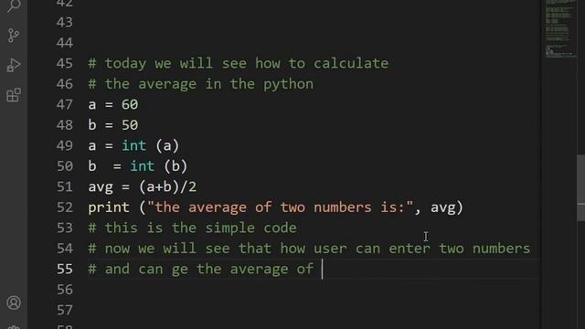 PYTHON PROGRAM #3 || CALCULATE THE AVERAGE NUMBER WHEN USER INPUT смотреть онлайн