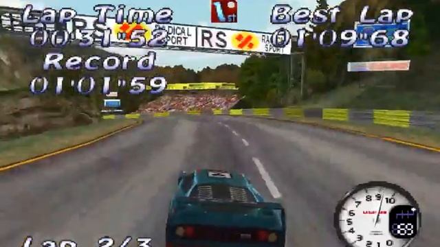 All Star Racing (PS1 Gameplay) - Supercar Challenge смотреть онлайн