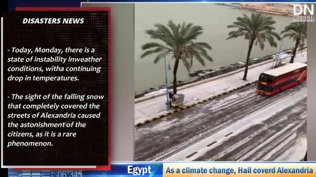Rare event! A hailstorm ❄️ hits Alexandria & Saint Catherine with heavy rain, Egypt | ثلج الاسكندري смотреть онлайн