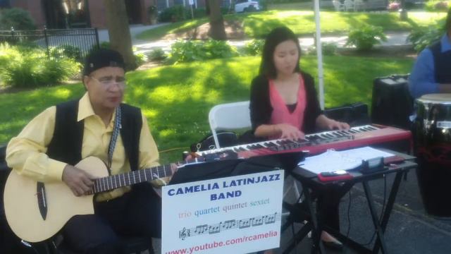 Jazz latino, TRIO, Cuando Cuando, merengue-jazz, 6-15-2017, "Camelia y su Jazz Latino". смотреть онлайн