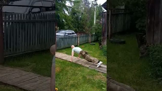 отжимания от пола 135 раз, ветеран гиревого спорта смотреть онлайн