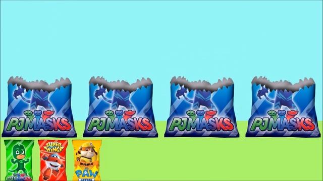 Pj Masks, Super Wings and Paw Patrol Toys, Learn Colors with Wrong Heads смотреть онлайн