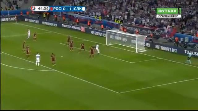 ГОООЛ!Марек Гамшик забивает гол | Россия-Словакия | 0-2 | смотреть онлайн