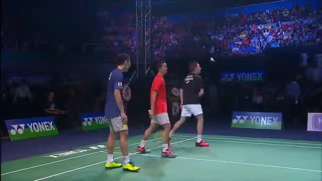 Taufik Hidayat with Lee Chong Wei in one team смотреть онлайн