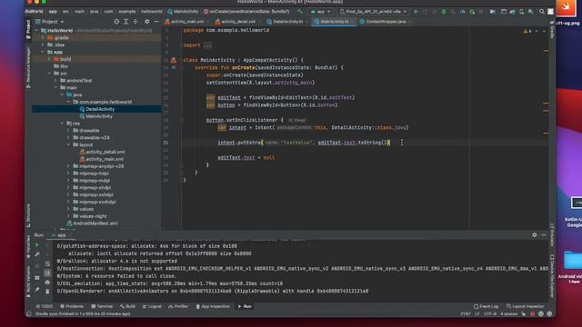 Android development with Kotlin for beginners - Navigating and passing data between activities смотреть онлайн