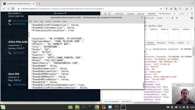 Web scraping JSON data in ONE LINE of PYTHON code | Crestron commercial dealers with SCRAPY смотреть онлайн