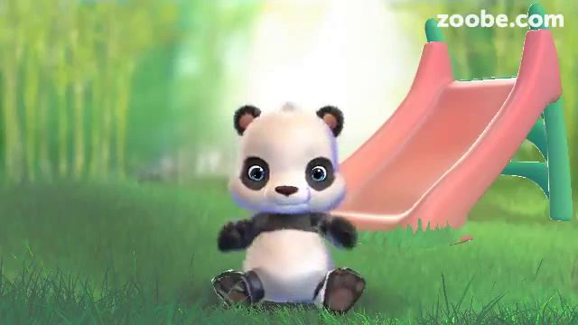 Панда из телефонного приложения Zoobe.com смотреть онлайн