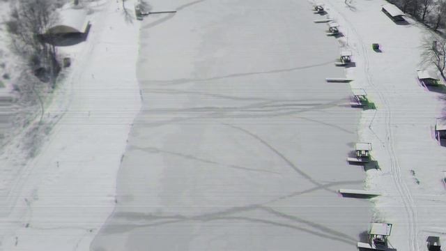 Новопавловск. Новый пруд зимой. смотреть онлайн