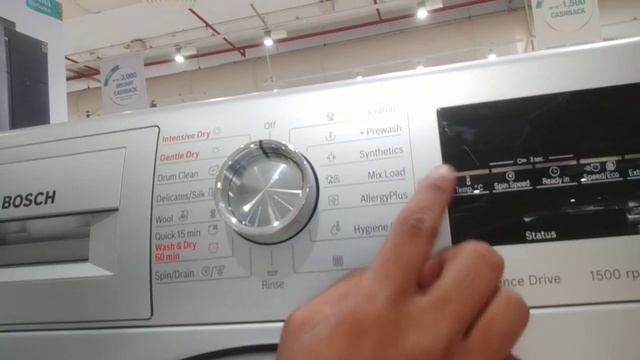 Bosch washer dryer WVG3046SIN | Bosch Washing Machine Serie-6 | Bosch 8/5 washing machine 2021 смотреть онлайн