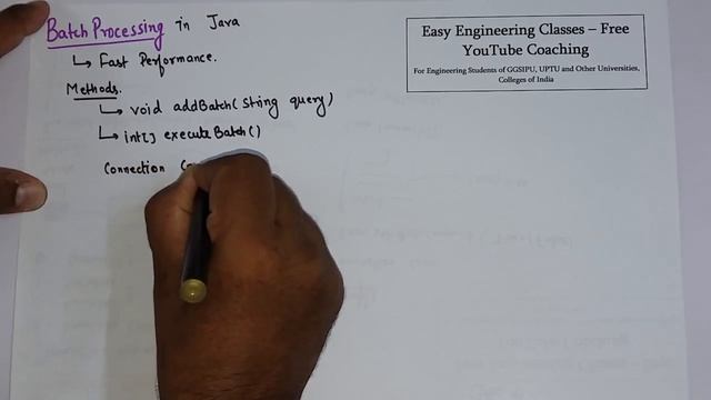 L98: JDBC Batch Processing | addBatch(String query), executeBatch() Methods | Java Lectures Hindi смотреть онлайн