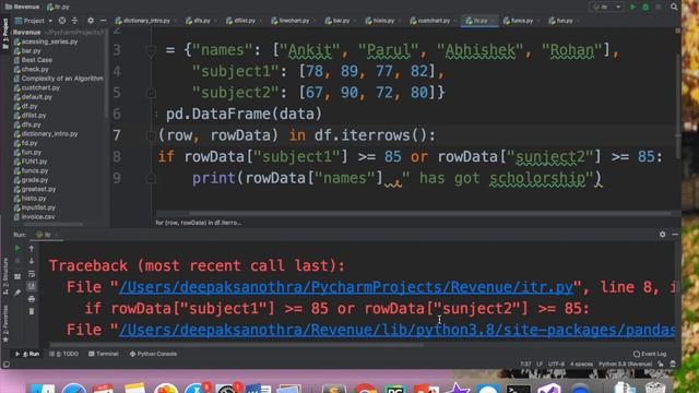 Iterating over DataFrames, Using iterrows() and iteritems() on DataFrames | Python Pandas 12 IP CBS смотреть онлайн