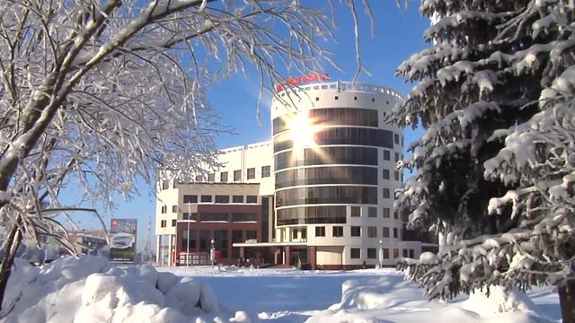 Зарисовка зимнего города Усинск смотреть онлайн