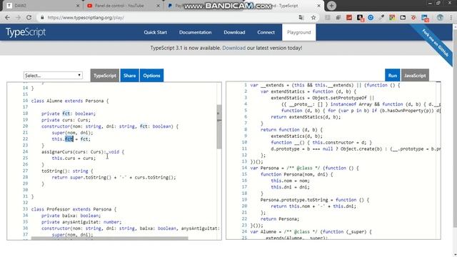 [PROGRAMACIÓN] HERENCIA Y POLIMORFISMO EN TYPESCRIPT EN PLAYGROUND смотреть онлайн
